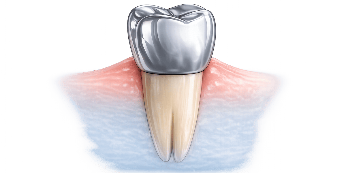 Zahnkrone Metall Keramik